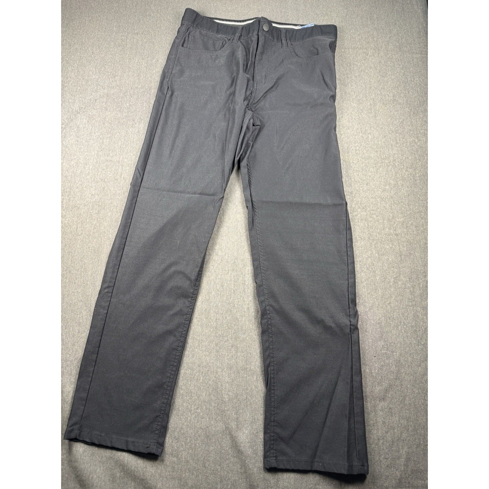 Chaps Straight Fit Golf‎ Pants Mens 32w 30l Black